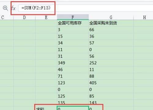 Excel表格求和公式的操作技巧（掌握Excel求和公式的关键步骤）  第2张